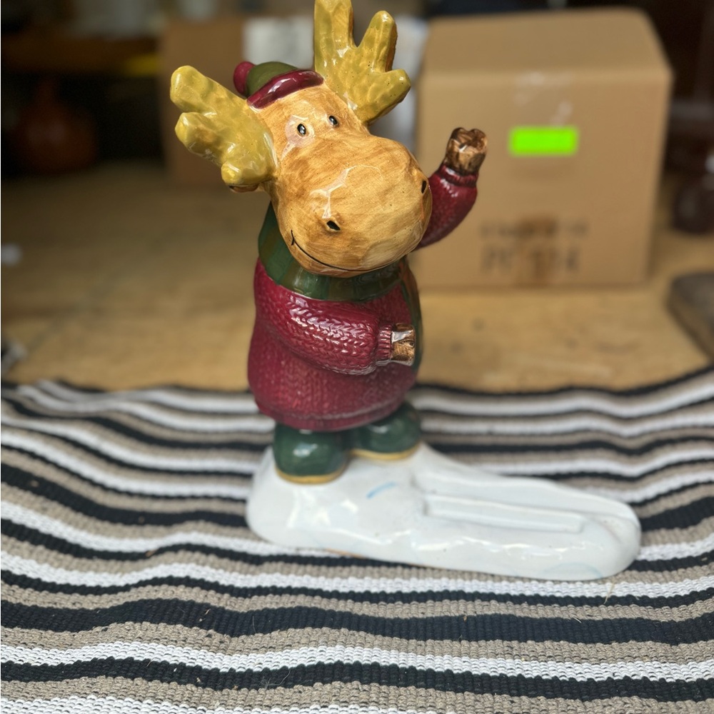 Glass Winter Moose